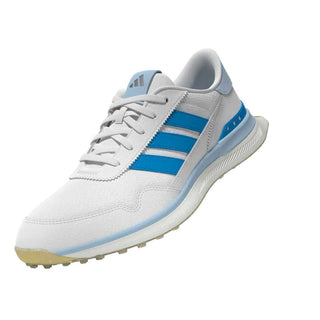 Adidas Womens S2G 26 Leather Spikeless Golf Shoes - White & Blue