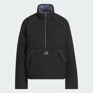 Adidas Twistweave Ladies Quarter Zip Golf Jacket - Black