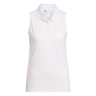 Womens Ultimate365 Otoman Sleeveless Polo Shirt - White