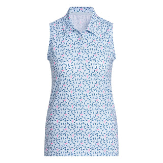 Womens Ultimate365 Otoman Sleeveless Polo Shirt - Crystal Sky