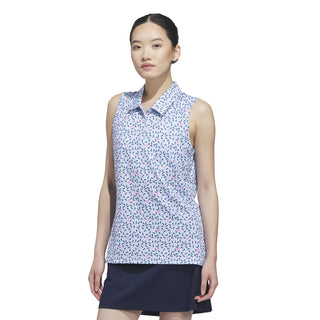 Womens Ultimate365 Otoman Sleeveless Polo Shirt - Crystal Sky