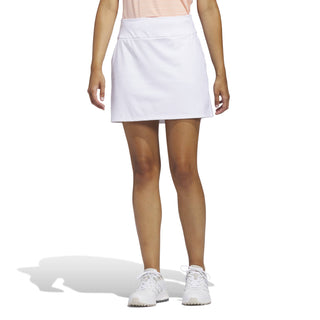 Adidas Womens Ultimate365 Solid Knit Golf Skort - White