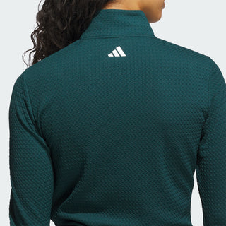 Adidas Womens Ultimate365 Textured Golf Jacket - Emerald