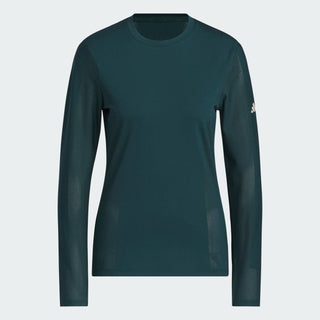 Adidas Womens Ultimate365 Long Sleeve Slim Golf Top - Green