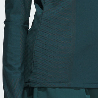 Adidas Womens Ultimate365 Long Sleeve Slim Golf Top - Green