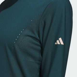 Adidas Womens Ultimate365 Long Sleeve Slim Golf Top - Green