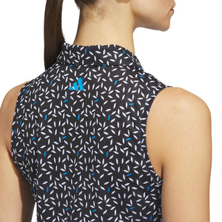 Womens Ultimate365 Otoman Sleeveless Polo Shirt - Black