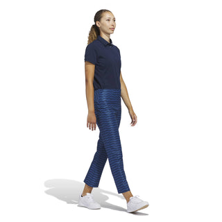 Adidas Womens Ultimate365 Printed Ankle Trousers - Dusky Petrol