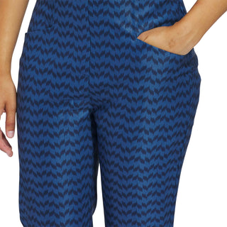 Adidas Womens Ultimate365 Printed Ankle Trousers - Dusky Petrol