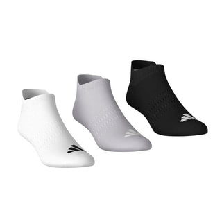Adidas Performance Ankle Socks (3 Pack) - White, Black & Grey