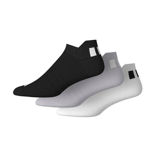 Adidas Performance Ankle Socks (3 Pack) - White, Black & Grey