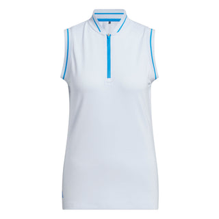 Ultimate365 Sleeveless Zip Polo - Crystal Sky
