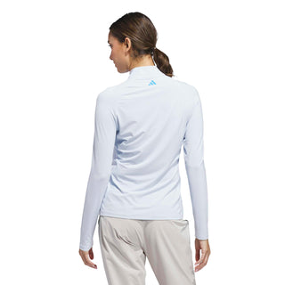 Ultimate365 Solid Quarter Zip Mock Neck - Crystal Sky