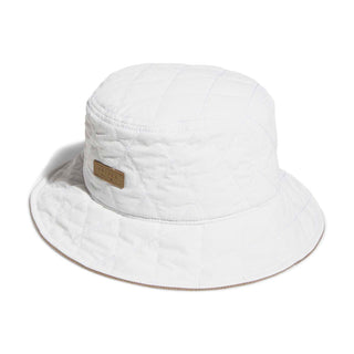 Women's Quilted Bucket Hat - White