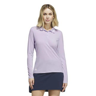 Performance Long Sleeve Golf Polo - Frozen Purple