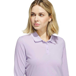 Performance Long Sleeve Golf Polo - Frozen Purple