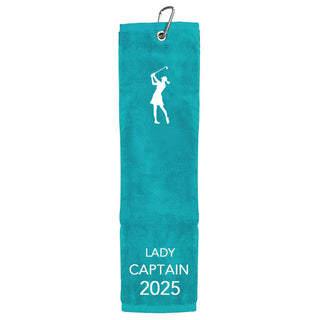 Lady Captain 2025 Own Use Tri Fold Golf Towel