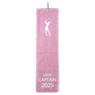 Lady Captain 2025 Own Use Tri Fold Golf Towel