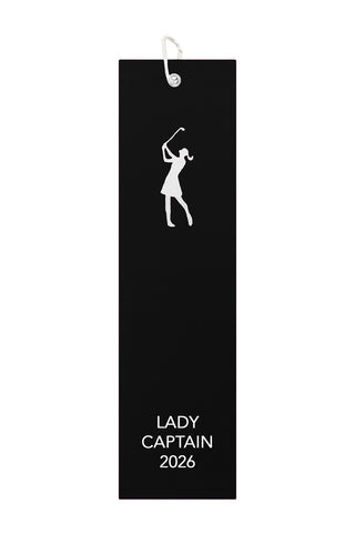 Lady Captain 2026 Tri-Fold Towel - Black