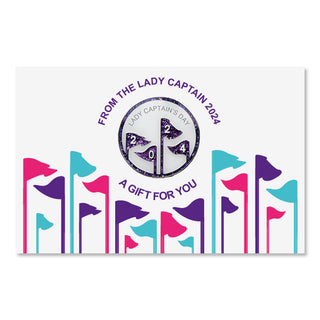 Lady Captain's Day 2024 Golf Ball Marker - Purple