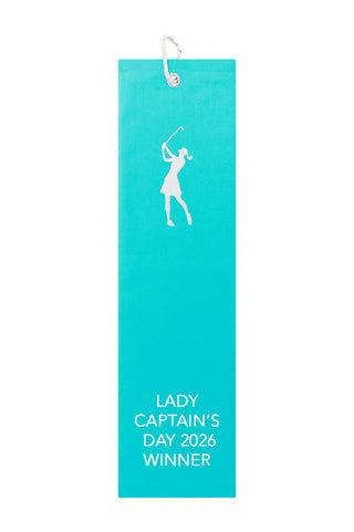 Lady Captain's Day 2026 Winner Tri-Fold Towel - Aqua