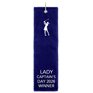 Lady Captain's Day 2026 Winner Tri Fold Golf Towel