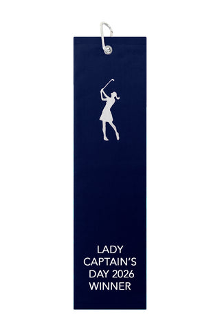Lady Captain's Day 2026 Winner Tri-Fold Towel - Navy
