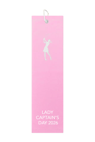Lady Captain's Day 2026 Tri-Fold Towel - Pale Pink