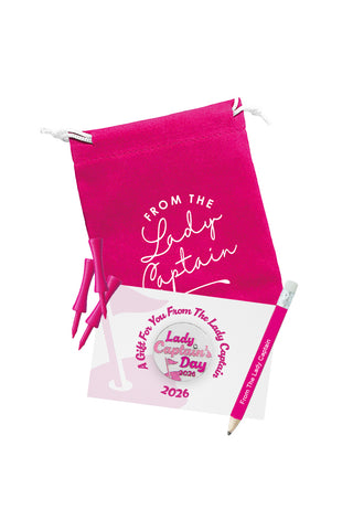 Lady Captain's Day 2026 Ball Marker Gift Set - Azalea Pink