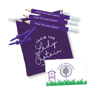 Lady Captain's Day 2025 Golf Ball Marker Set - Purple