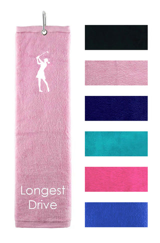 Surprizeshop Longest Drive Tri Fold Golf Towel Prize