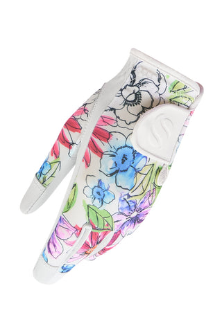 Comfort Stretch Cabretta Leather Golf Glove - Botanical Sketch