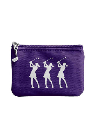 Coin & Card Golf Purse- Purple