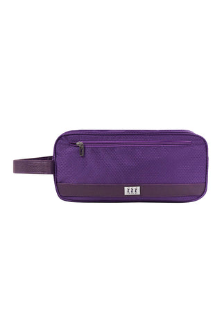 Lady Golfer Honeycomb Design Golf Shoe Bag- Purple