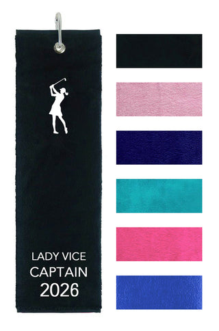 Lady Vice Captain 2026 Own Use Tri Fold Golf Towel