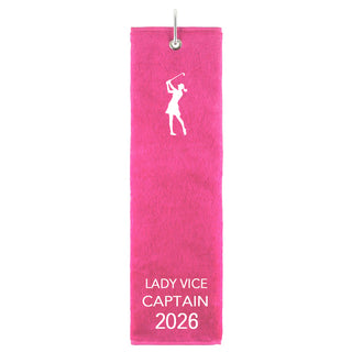 Lady Vice Captain 2026 Own Use Tri Fold Golf Towel