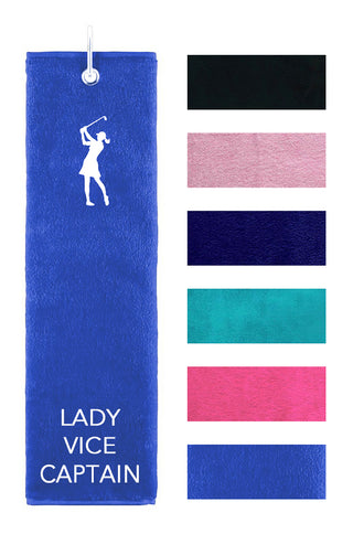 Lady Vice Captain Own Use Tri Fold Golf Towel