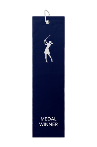 Medal Winner Tri Fold Golf Towel Prize