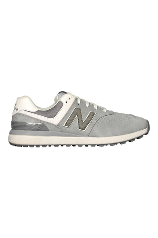 New Balance Womens Waterproof Golf Shoes - 574 Greens V2 - Spikeless Light Grey