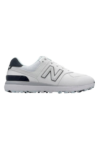 New Balance Womens Waterproof Golf Shoes - 574 Greens V2 - Spikeless White/Blue