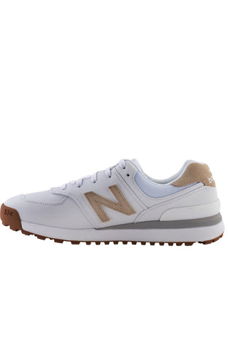 Women's 574 Golf Shoes - White/Silver
