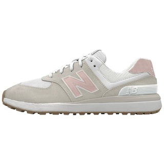 New Balance Womens Golf Shoes - 574 Greens V2 - Spikeless Sand/Pink