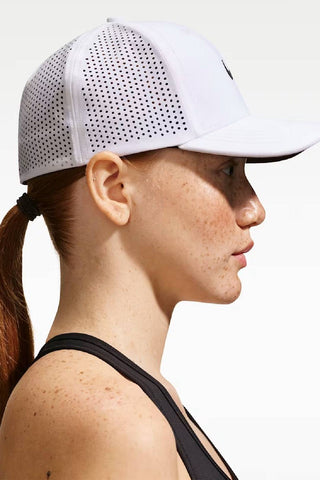 Rise Summer Golf Cap - White