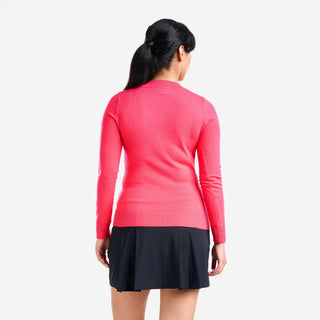 Nivo Ladies Nicole V-Neck Sweater - Cherry