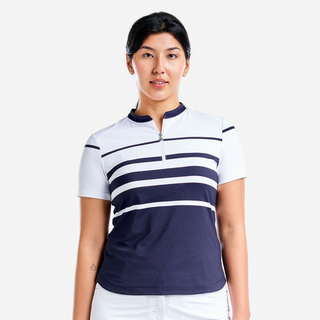 Nivo Ladies Lynda Cap Sleeve Polo - White/Navy