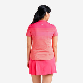 Nivo Ladies Lynda Cap Sleeve Polo - Cherry