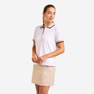 Lorraine Ladies Short Sleeve Golf Polo - White