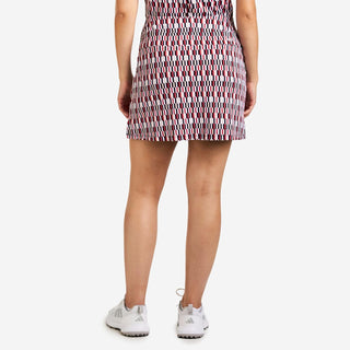 Liora Golf Skort - Red & Cream