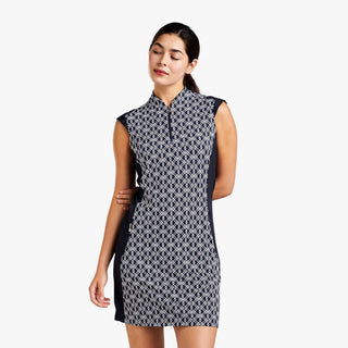 Liz Golf Dress - Navy & White