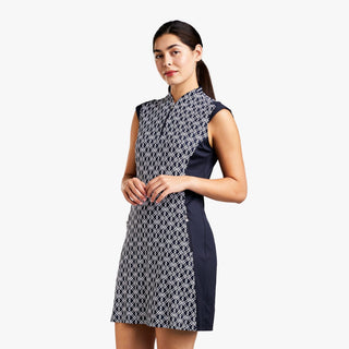 Liz Golf Dress - Navy & White